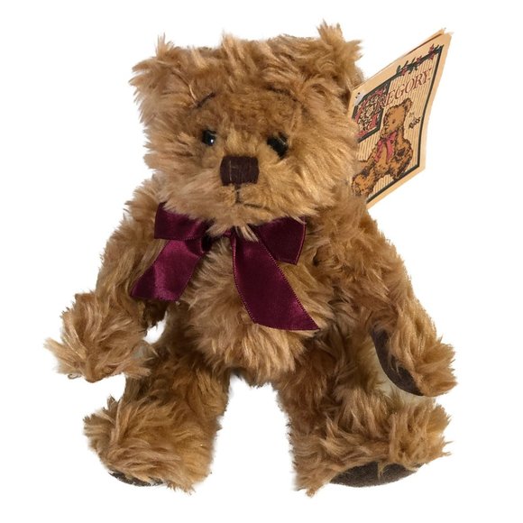 Russ Berrie "Gregory" Bear Created by Carol-Lynn Rossel Waugh Fuzzy Tan 7" - Picture 5 of 10